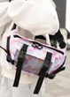 Большая женская поясная сумка бананка Sambag DynamicDart принт "Blush Drop" 38×21×7 см (80411152) - изображение 7