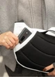 Велика жіноча поясна сумка бананка Sambag DynamicDart біла 38 × 21 × 7 см (80411008) - зображення 8