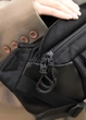 Большая женская поясная сумка бананка Sambag DynamicDart черная 38×21×7 см (80411701) - изображение 5