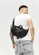 Велика чоловіча сумка бананка Sambag DynamicDart чорна 38 × 21 × 7 см (80411101m) - зображення 2