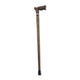 Трость Висамор резная из дерева с надписью коричневая (cane_Gusta) - изображение 1