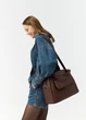 Жіноча спортивна сумка Sambag Vogue BKT шоколадна 37 х 25 х 16 см (90158020) - зображення 4
