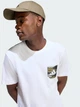 Футболка хлопковая длинная мужская Adidas Camo Woven Pocket Graphic JZ7498 M Белая с принтом (4068814140936) - изображение 4
