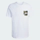 Футболка хлопковая длинная мужская Adidas Camo Woven Pocket Graphic JZ7498 M Белая с принтом (4068814140936) - изображение 6