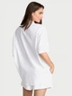 Піжама Модал-Коттон (сорочка + шорти) Victoria's Secret Modal-Cotton Short Pajama Set L Білий (2671483D) - зображення 2