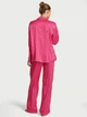Піжама Сатинова (сорочка + штани) Victoria's Secret Signature Satin Long Pajama Set М Regular Рожева смужка (27254674d) - зображення 3