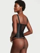 Комплект жіночої білизни (корсет та трусики стрінги) Victoria's Secret Very Sexy Classic Silk Corset Set 34B+S Чорний (2671473D) - зображення 2
