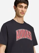 Футболка хлопковая длинная мужская Adidas Stadium Collegiate Graphic KB4929 L Черная (4068821764132) - изображение 4