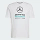 Футболка хлопковая длинная мужская Adidas Mercedes - Amg Petronas Formula 1 Team Dna Graphic KE8164 S Белая с принтом (4068819545644) - изображение 5
