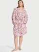 Плюшевый халат Victoria's Secret размер M/L розовый с принтом (30001) - изображение 1