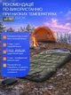 Спальный мешок с подогревом USB 215х65 см термоспальник туристический зимний одеяло спальник от повербанка с капюшоном для кемпинга рыбалки туризма полевых условий водонепроницаемый теплый до минус 30 градусов с чехлом зеленый - изображение 7