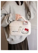 Косметичка - сумка плюшева велика Hello Kitty для косметики кавайна геншень манга Kuromi Sanrio Kawaii Санріо Кітті Мелоді біла Makeup - зображення 2