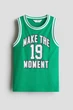 Майка H&M 1226584 134-140см зелений - изображение 1