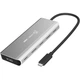 Концентратор J5create USB-C 7-in-1 USB 3.2 + USB-C PD + HDMI 4K + DisplayPort + SD/TF gray (JCD401-N) - зображення 2