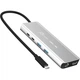 Концентратор J5create USB-С 6-in-1 2xUSB 3.2 + USB-C PD 100W + USB-C + HDMI 8K + RJ45 2.5Gbps aluminum (JCD403-N) - зображення 1