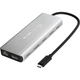 Концентратор J5create USB-С 6-in-1 2xUSB 3.2 + USB-C PD 100W + USB-C + HDMI 8K + RJ45 2.5Gbps aluminum (JCD403-N) - зображення 2