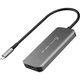 Концентратор J5create USB-C 5-in-1 2xUSB 3.2 10Gbps + 2xUSB-C 10Gbps PD 100W + HDMI 8K gray (JCH453-N) - зображення 4
