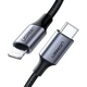 Дата кабель USB-C to Lightning 1.0m 3A 60W US304 black Ugreen (60759) - изображение 2