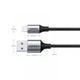 Дата кабель USB 2.0 AM to Lightning 1.0m 2.4A US199 black Ugreen (60156) - зображення 2