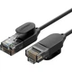 Патч-корд 1м, U/UTP CAT 6A Copper Ethernet Cable тонкий (диаметр 2.8мм) NW122 Black Ugreen (70332) - изображение 1