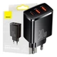 Зарядное устройство Baseus Compact Quick Charger 30W USB Type-A Type-C черное противоударное - изображение 5
