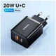 Зарядное устройство Baseus Compact Quick Charger 20W USB Type-A USB Type-C Черный - изображение 10