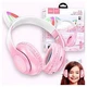 Навушники Bluetooth Hoco W42 Cat Ears over-ear протиударні для смартфонів рожеві - зображення 6