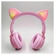 Навушники Bluetooth Hoco W42 Cat Ears over-ear протиударні для смартфонів рожеві - зображення 9
