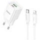 Заряджання Hoco C147A PD20W QC3.0 Type-C на Lightning для пристроїв Apple біла - зображення 4