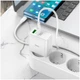 Зарядное устройство Hoco C113A PD65W Quick Charge 2.0 3.0 USB Type-A Type-C белое - изображение 6