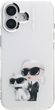 Etui Karl Lagerfeld IML Aquarelle Karl & Choupette & Logo do iPhone 16 White (3666339464929) - obraz 3