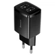 Зарядний пристрій Baseus Compact Charger 2U 10.5W Quick Charge 2× USB Type-A Чорний - зображення 8