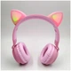 Бездротові навушники Bluetooth Hoco W27 Cat Ear Pink з картою пам'яті та 3.5 мм роз'ємом - зображення 10