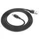 Кабель Lightning 2.4A Hoco X52 магнітний для заряджання iPhone 1м чорний з одностороннім підключенням - зображення 2