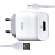 Зарядное устройство Hoco C72Q QC3.0 Type-C Fast Charge для смартфонов белое - изображение 1