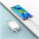 Зарядное устройство Hoco C80A PD20W QC3.0 Type-C белое противоударное для смартфонов - изображение 9