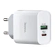 Зарядний пристрій Hoco C80A PD20W QC3.0 2 порти USB Type-A Type-C біле - зображення 1