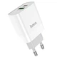 Зарядний пристрій Hoco C80A PD20W QC3.0 2 порти USB Type-A Type-C біле - зображення 4