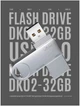 Флеш-накопитель XO DK02 USB 3.0 32GB серебристый вращающийся противоударный - изображение 4