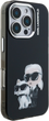 Etui Karl Lagerfeld IML Aquarelle Karl & Choupette & Logo do iPhone 16 Pro Black (3666339464769) - obraz 4