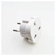 Перехідник мережевий 2 Pin EU Plug Adapter для пристроїв з US вилкою білий - зображення 4