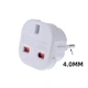 Перехідник мережевий 2 Pin EU Plug Adapter для пристроїв з US вилкою білий - зображення 8