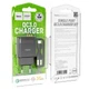 Зарядний пристрій Hoco C72Q Glorious QC3.0 Type-C чорне швидке заряджання 18W для всіх пристроїв - зображення 3