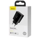 Зарядний пристрій Baseus Speed ​​Mini Quick Charger 20W USB Type-C Quick Charge чорний - зображення 3