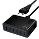 Заряджання Hoco C150A PD 45W 6-port USB Type-A Type-C швидке заряджання чорний - зображення 10