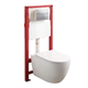 Комплект: Mixxus Premium Ellipse-SET-2102 (в 2 ящ) Унітаз система змиву Tornado 3.0+ Інсталяція Koer KT-0404 + панель KT-0604-01 Chrome (MP6690) - изображение 1