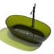 Ванна VBI VESUVIO GREEN 170 x 78 отдельностоящая стеклянная - изображение 2