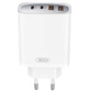 Зарядное устройство 45Вт XO CE22 GaN Nitride быстрая зарядка, блочок с Type-C×2 + USB×2 - изображение 1