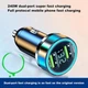 Автомобильное зарядное 2 выхода USB Super быстрая зарядка + Вольтметр - изображение 5