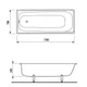 Ванна сталева PRO STEEL 170*70*39 - изображение 2